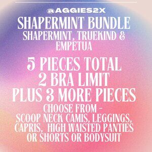 SHAPERMINT (Shapermint, Truekind, Empetua) BUNDLE - 5 Items, 2 Bra Limit + 3